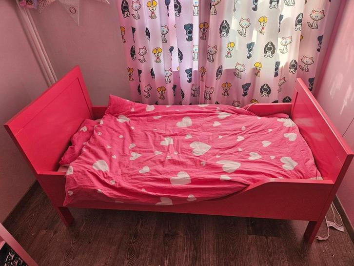 Peuterbed Bopita, Kinderen en Baby's, Kinderkamer | Bedden, Gebruikt, 140 tot 160 cm, 70 tot 85 cm, Matras, Ophalen