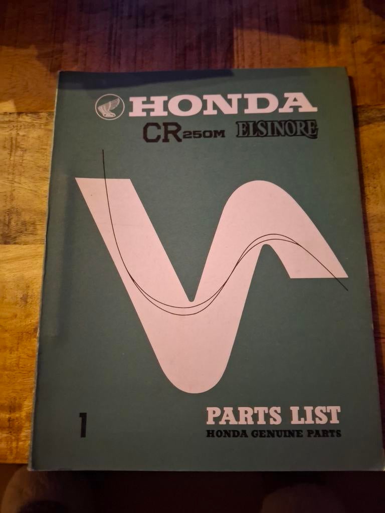 Honda CR250M Elsinore Onderdelenlijst - 1973, Motoren, Ophalen of Verzenden, Honda