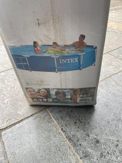 Te koop zwembad Intex met toebehoren, Tuin en Terras, Zwembaden, Zo goed als nieuw, Minder dan 80 cm, 200 tot 400 cm, 300 cm of meer
