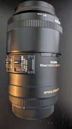 Sigma 105mm-f2.8  DG OS macrolens voor canon,in nieuwstaat., Ophalen of Verzenden, Macrolens, Zo goed als nieuw