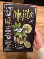 Mooi vintage bord van Mojito cocktail 20x30, Verzamelen, Merken en Reclamevoorwerpen, Ophalen of Verzenden, Zo goed als nieuw