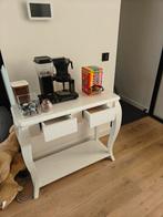 Witte side table met Lades, Huis en Inrichting, Tafels | Sidetables, Ophalen, Gebruikt, 50 tot 100 cm, Landelijk