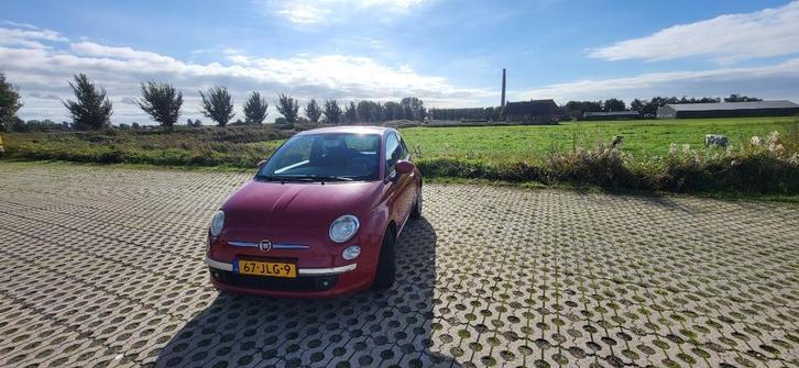 Fiat 500 1.2 AUT 51KW 2009 Rood, Auto's, Fiat, Particulier, Airbags, Airconditioning, Android Auto, Apple Carplay, Centrale vergrendeling