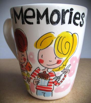 Blond Mok~Count memories not calories~ca 12 cm hoog 10 cm beschikbaar voor biedingen