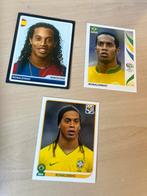 Panini Ronaldinho drie keer, Ophalen of Verzenden, Zo goed als nieuw, Meerdere stickers