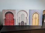 Canvas Marokkaanse Deuren - 120x50 cm, Huis en Inrichting, Woonaccessoires | Wanddecoraties, Ophalen