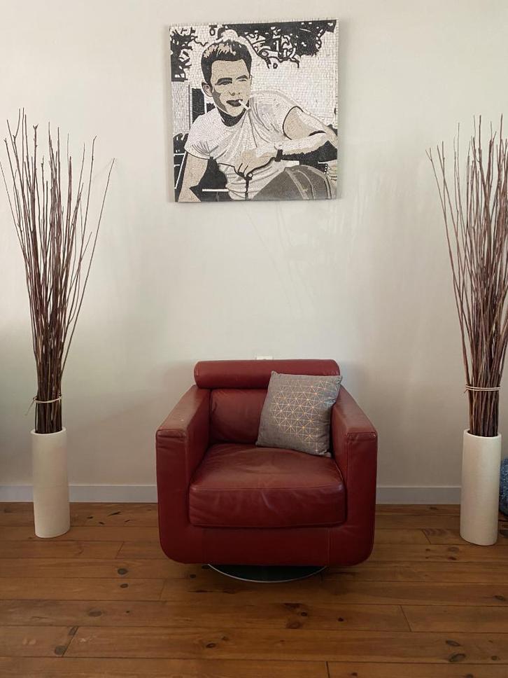 James Dean mozaiek met de hand gemaakt 80 x 80 cm, Antiek en Kunst, Kunst | Schilderijen | Abstract, Ophalen