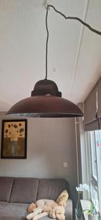 Industriële Vintage Hanglamp Gerecycled Metaal ufo spacelamp, Nieuw, Ophalen of Verzenden, Minder dan 50 cm, Industrieel, Vintage