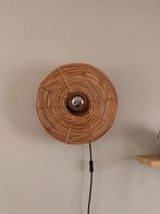 Rotan Wandlamp - Sfeervolle Verlichting, Huis en Inrichting, Lampen | Wandlampen, Ophalen, Nieuw, Hout