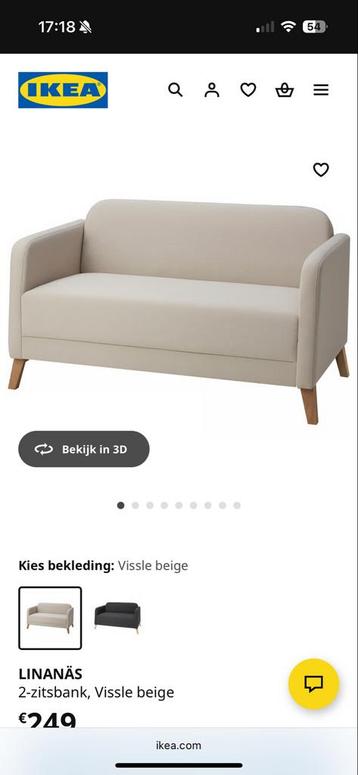 IKEA 2-zitsbank - Comfortabel en Stijlvol! beschikbaar voor biedingen