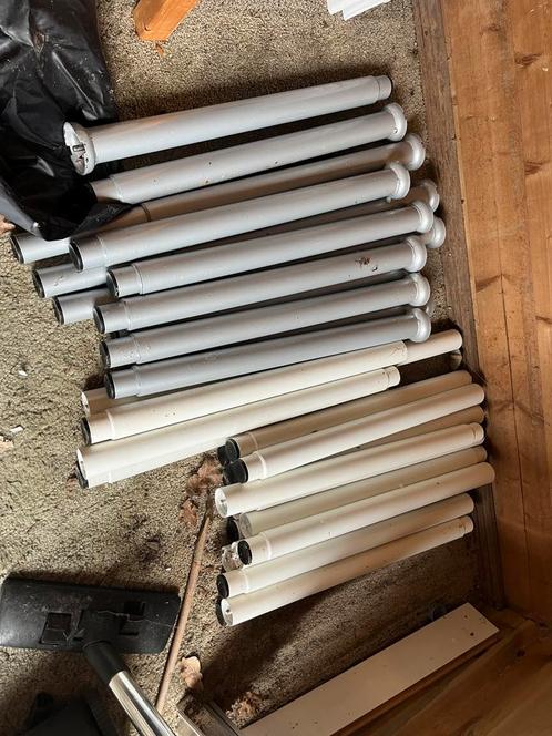 Ikea verstelbare tafelpoten en tafelbladen, Huis en Inrichting, Tafels | Eettafels, Gebruikt, Vijf personen of meer, Overige vormen