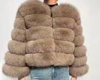 Bontjas taupe maat 38, Maat 38/40 (M), Bruin, Ophalen of Verzenden, Zo goed als nieuw