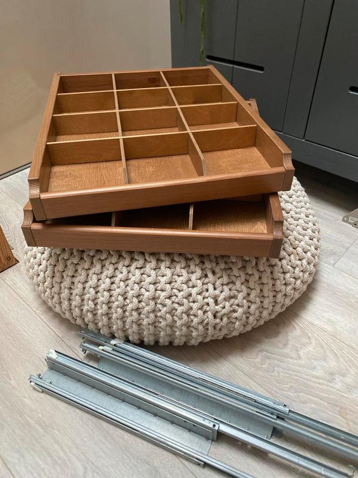 2x IKEA Pax Komplement lade met vakindeling - 50cm, Huis en Inrichting, Kasten | Kledingkasten, Zo goed als nieuw, Minder dan 100 cm