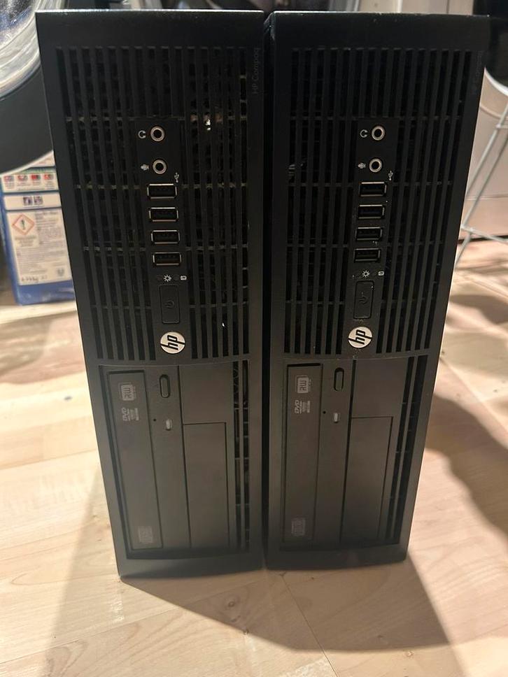 2x HP compaq PRO 4300, Computers en Software, Desktop Pc's, Zo goed als nieuw, Onbekend, Minder dan 4 GB, Met videokaart, Ophalen of Verzenden