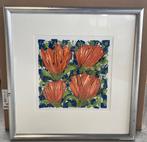 Ad van Hassel | Oranje Tulpen, Antiek en Kunst, Kunst | Litho's en Zeefdrukken, Ophalen