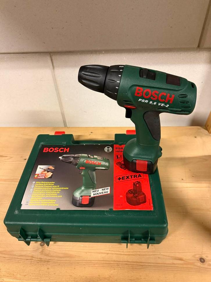 Bosch PSR 9.6 VE-2 Accuboormachine zonder oplader, Doe-het-zelf en Verbouw, Gereedschap | Boormachines, Gebruikt, Boor- en Schroefmachine