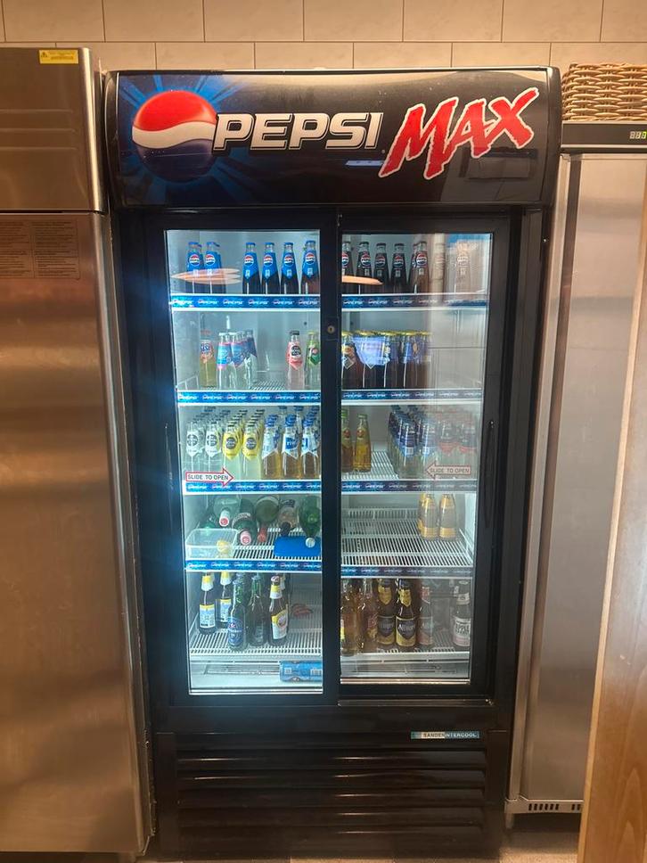 Professionele Drankenkoelkast - Frisdrank & Bier Pepsi, Witgoed en Apparatuur, Koelkasten en IJskasten, Gebruikt, Zonder vriesvak