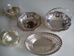 Diverse verzilverde schaaltjes/ houders, Ophalen of Verzenden