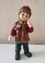 Vintage Kerst Jongen - 11cm Kunststof, Ophalen of Verzenden
