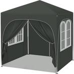 Easy up partytent 2x2 m grijs inc wanden, Tuin en Terras, Partytenten, Partytent, Minder dan 4 meter, Nieuw, Minder dan 5 meter
