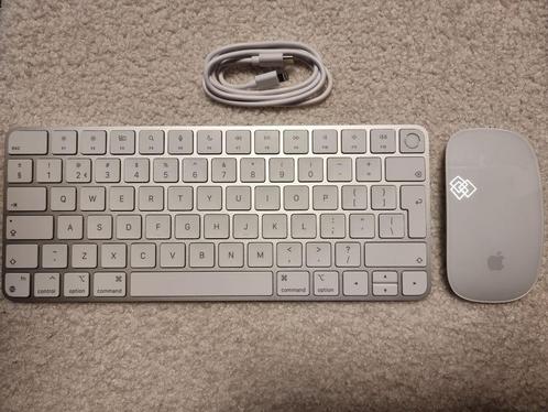 Apple Magic Keyboard met Touch ID & Magic Mouse 2, Computers en Software, Toetsenborden, Nieuw, Qwerty, Draadloos, Ergonomisch