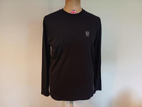 BELSTAFF maat L trui sweatshirt als nieuw zwart, Kleding | Heren, Truien en Vesten, Zo goed als nieuw, Maat 52/54 (L), Zwart, Ophalen of Verzenden