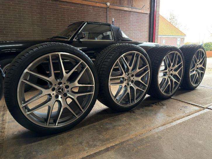 22 inch Mercedes GLE AMG velgen met winterbanden, Auto-onderdelen, Banden en Velgen, Banden en Velgen, Winterbanden, Overige maten