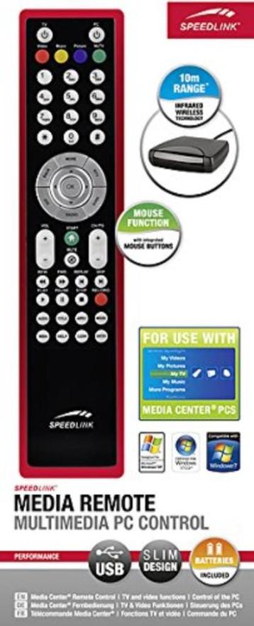 Speedlink SL-6399-SBK Media Remote - Multimedia PC Control beschikbaar voor biedingen