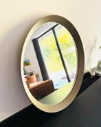 Ikea langesund spiegel 50cm rond in brons / bruin / messing, Ophalen, Rond, Zo goed als nieuw, Minder dan 100 cm