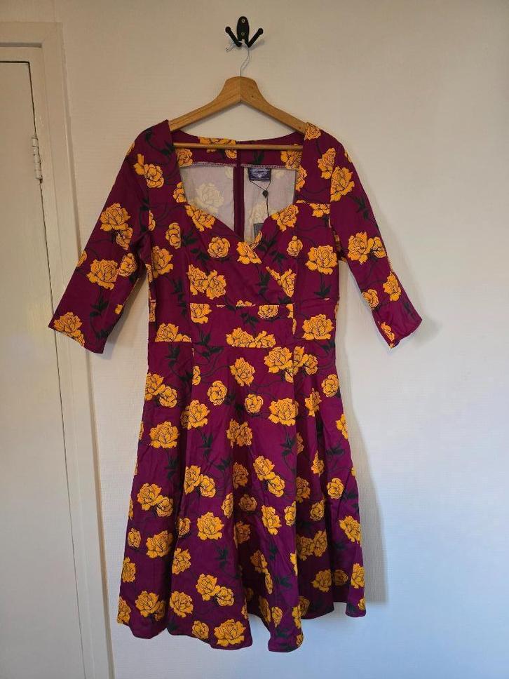 NIEUW XXL Topvintage swingjurk, Kleding | Dames, Jurken, Nieuw, Maat 46/48 (XL) of groter, Overige kleuren, Onder de knie, Ophalen of Verzenden