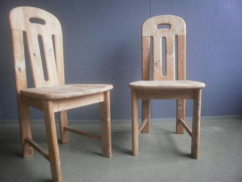 Blankhouten eettafelstoelen eetkamerstoelen bijzetstoelen, Huis en Inrichting, Stoelen, Gebruikt, Twee, Hout, Overige kleuren
