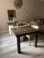 Grote Landelijke sobere houten Eettafel 240x100cm, Huis en Inrichting, Eikenhout, Vijf personen of meer, Rechthoekig, Nieuw