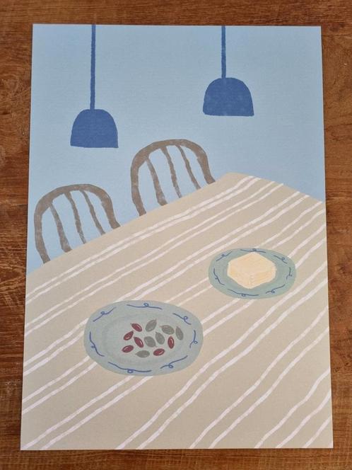 Poster diner | A3, Huis en Inrichting, Woonaccessoires | Schilderijen, Tekeningen en Foto's, Nieuw, Foto of Poster, Minder dan 50 cm