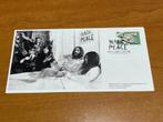postzegels thema John Lennon en Joko Ono op FDC, Ophalen of Verzenden, Gestempeld, Overige thema's