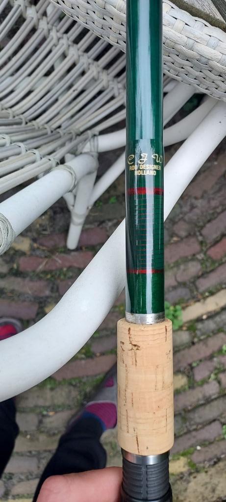 cjw hengelsport feeder hengel uniek, Watersport en Boten, Hengelsport | Witvissen, Zo goed als nieuw, Werphengel, Ophalen of Verzenden