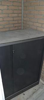 Metalen archiefkast met roldeur en sleutel, Ophalen, Gebruikt, 100 tot 150 cm, 100 tot 150 cm