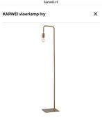 Karwei messing vloerlamp Ivy, Huis en Inrichting, Lampen | Vloerlampen, Ophalen, Gebruikt, Metaal, 100 tot 150 cm