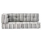NIEUWE Palletbankkussens gestreept grijs, indigo of lichtgri, Venlo, Nieuw, Ophalen of Verzenden, Info@habatrading.com