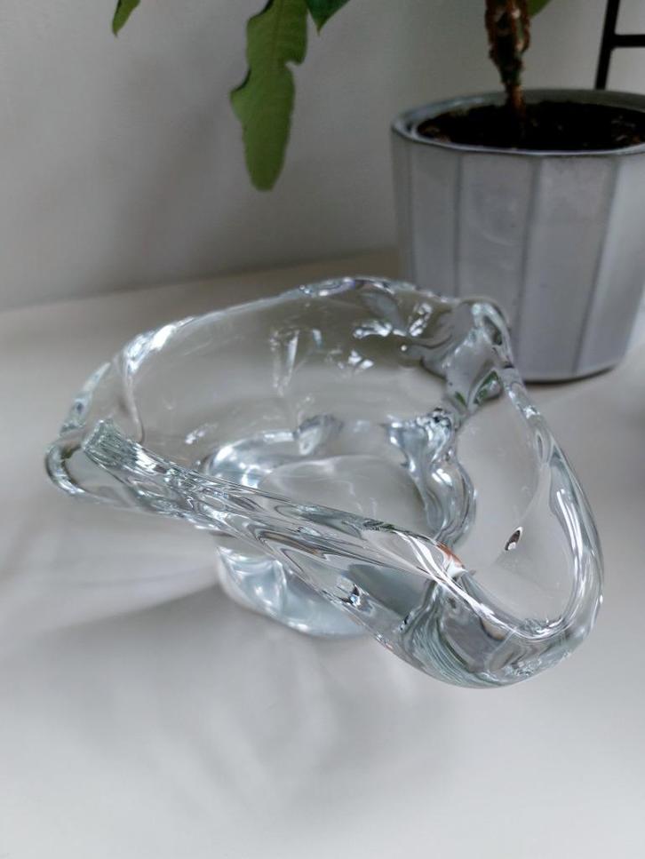 vide poche schaal kristal Daum Nancy 1864-1930 driehoekig, Antiek en Kunst, Antiek | Glas en Kristal, Ophalen
