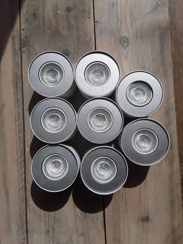 8 led opbouwspots philips wit rond  beschikbaar voor biedingen