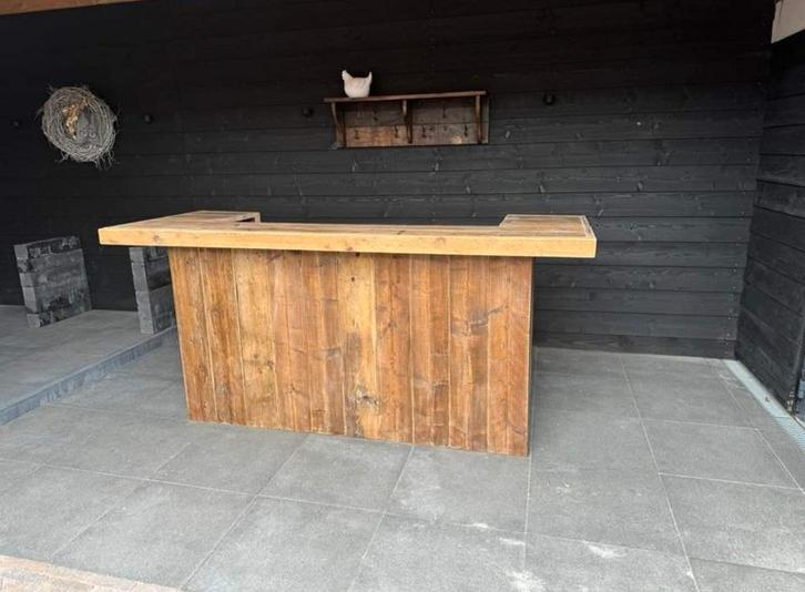 Borrel tappas bar mancave shotjes steigerhout douglas, Huis en Inrichting, Barren, Nieuw, Ophalen of Verzenden