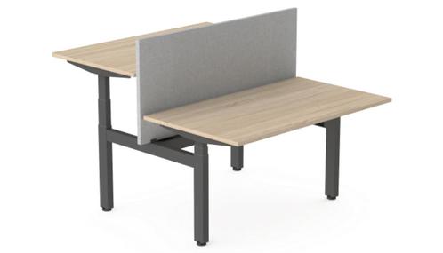 7x ERGOM FLEXDUO ZIT-STA DUO BUREAU 2 PERSONEN twv €1610,-, Huis en Inrichting, Bureaus, Zo goed als nieuw, Bureau, Elektrisch