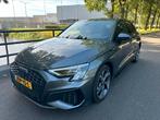 Audi A3 Sportback 40 TFSIe Hybride 204pk S-line 2022Black RS, Auto's, Audi, 77 km/l, 4 cilinders, 1535 kg, Leder en Stof