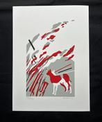 Zeefdruk Rob Vermeer, Antiek en Kunst, Kunst | Litho's en Zeefdrukken, Verzenden