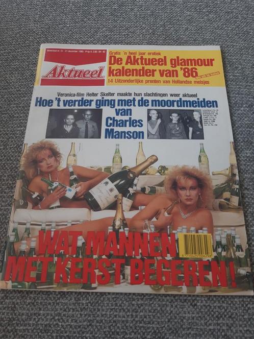 51.Aktueel 1985. Charles Manson. Jan Schaefer. Steven Spielb, Verzamelen, Tijdschriften, Kranten en Knipsels, Tijdschrift, 1980 tot heden