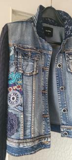 Desigual  spijker jas en tas  van suede zgan, Blauw, Maat 42/44 (L), Ophalen of Verzenden, Zo goed als nieuw