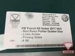 vw passat b8 sedan ruit raam portier dubbel links achter pri, Ophalen of Verzenden, Gebruikt, Volkswagen