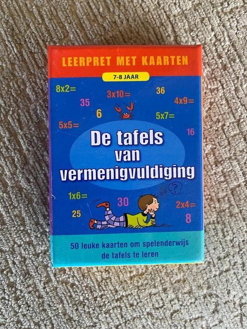 Kaartspel De tafels van vermenigvuldiging, Kinderen en Baby's, Speelgoed | Educatief en Creatief, Gebruikt, Rekenen, Ontdekken