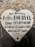 1929 Hart Rouw aandenken geemailleerd, Ophalen of Verzenden