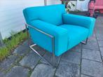 Leolux Adartne fauteuil | Blauw wol, Modern design, Info@andriesign.nl, 75 tot 100 cm, Ophalen of Verzenden